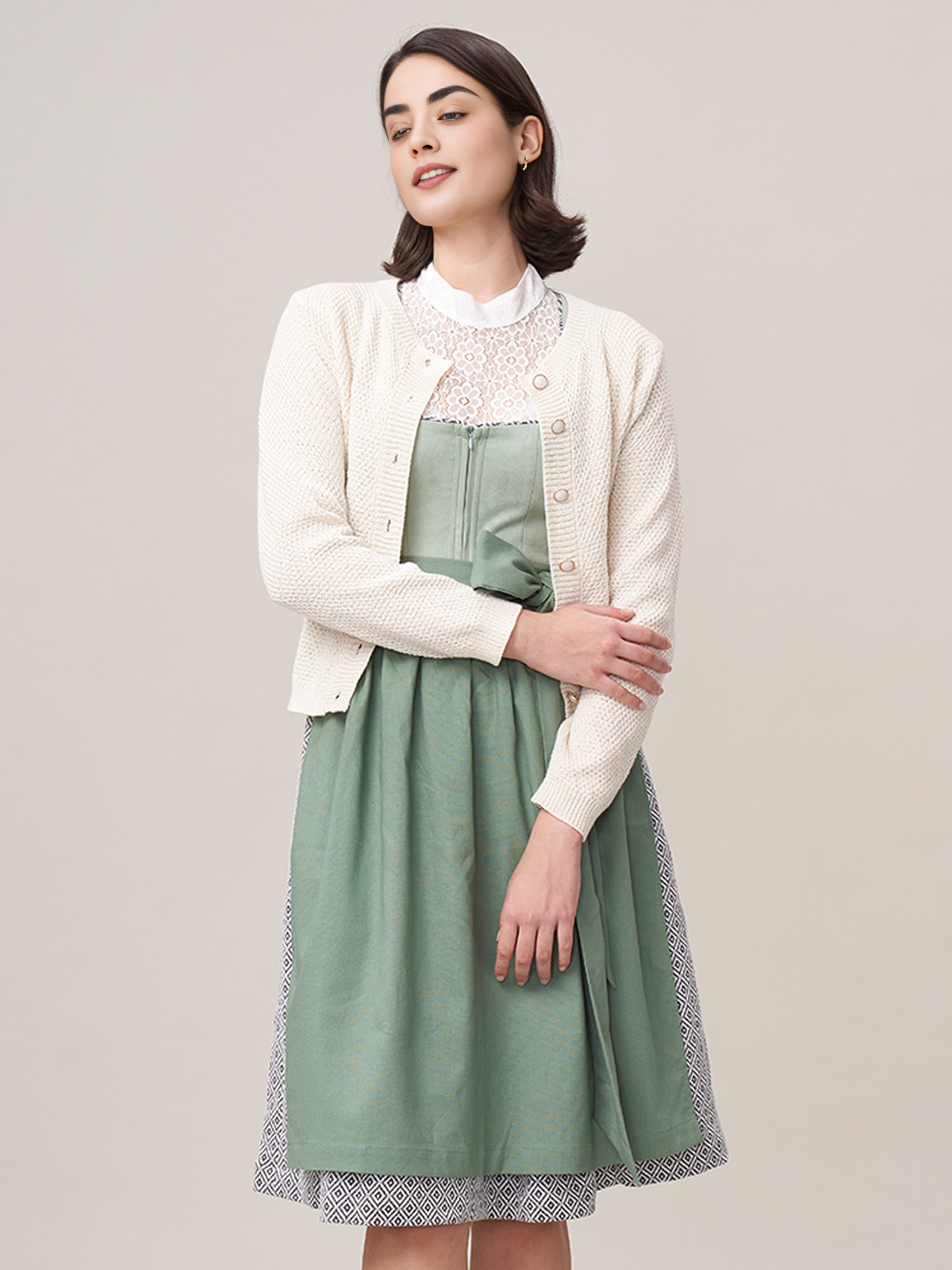 Braunes Dirndl mit rustikalem Charme