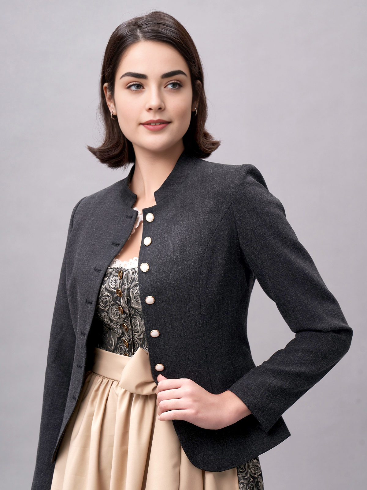Dirndl Kleid in Schwarz