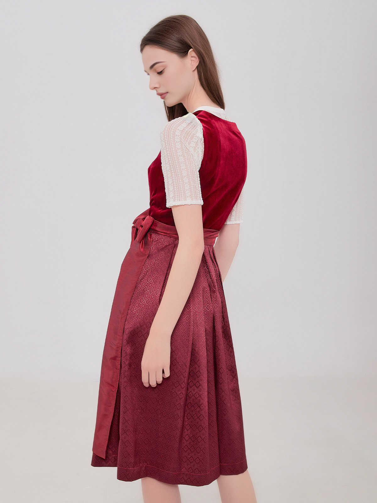 Dirndl Orange Samt