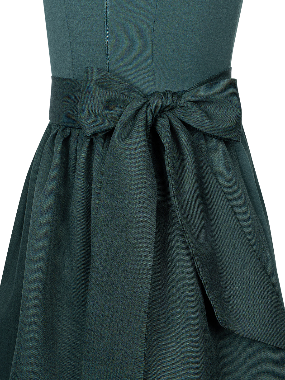 Dirndl samt blau in Grün