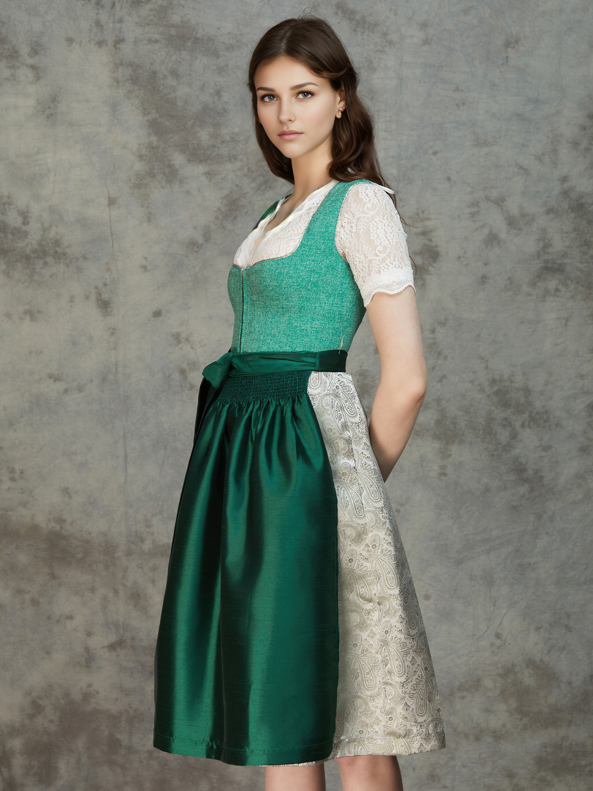 Dirndlbluse in Altrosa