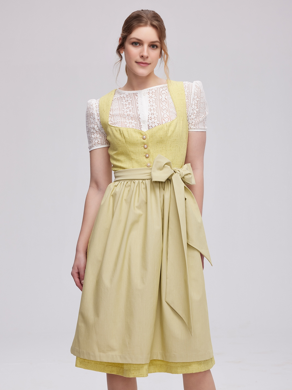 Samt Dirndl Dunkelgrün – Eleganz in Perfektion
