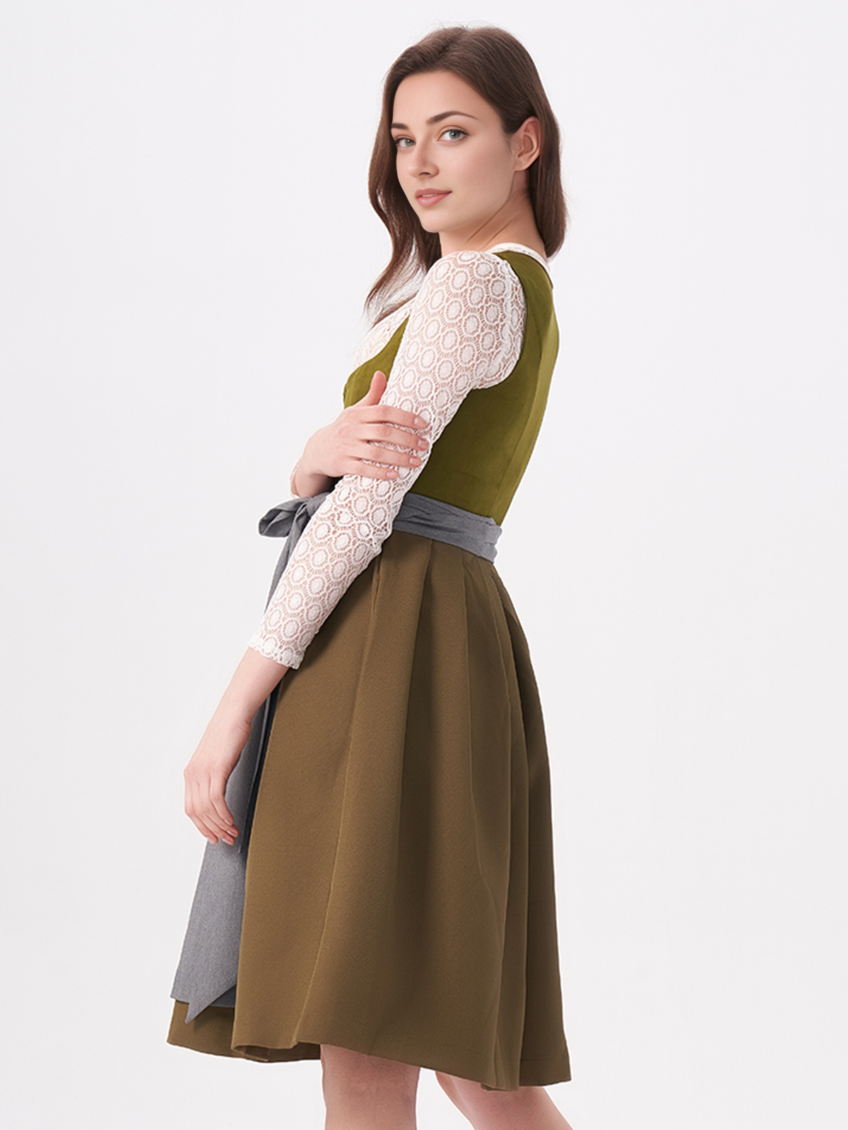 Modernes Dirndl in Grün